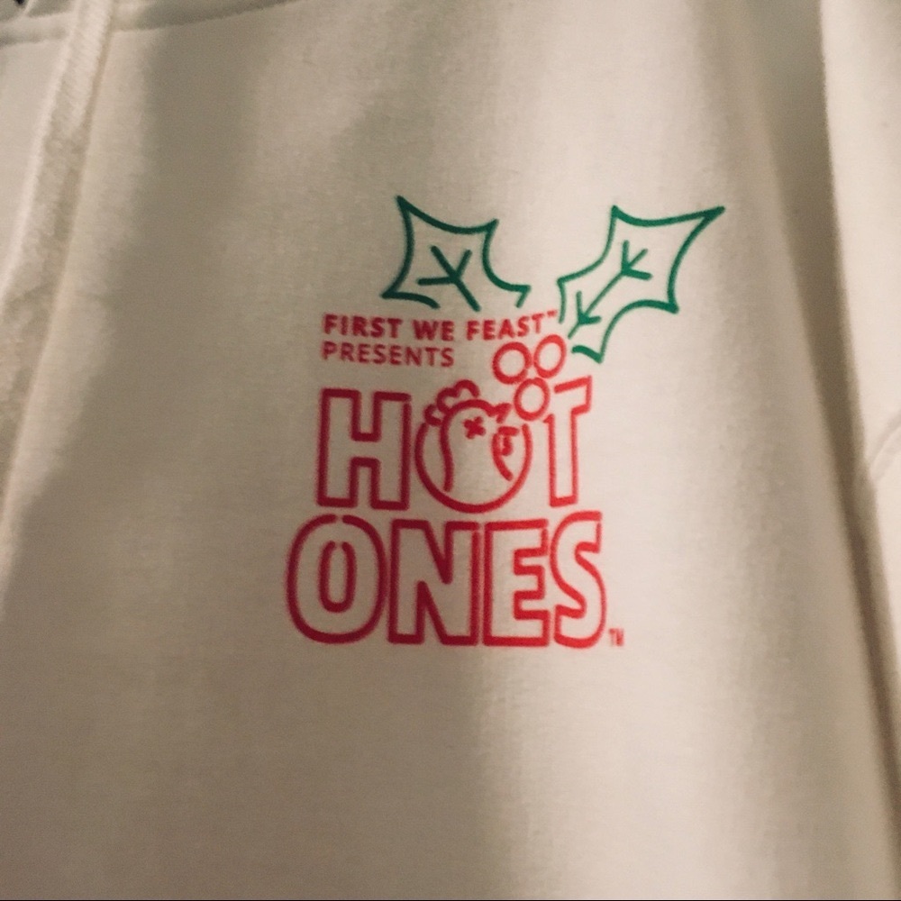 FIRST WE FEAST | White Hot Ones Holiday Hoodie